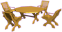 Table and chairs